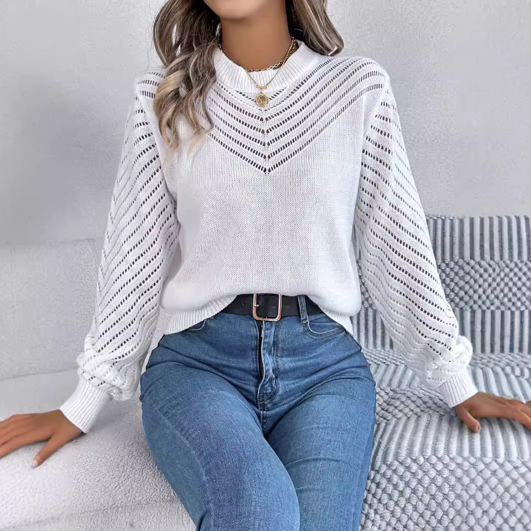 Effortlessly Chic Lantern Sleeve Pullover - Your New Go-To! | Marvis - Marvis