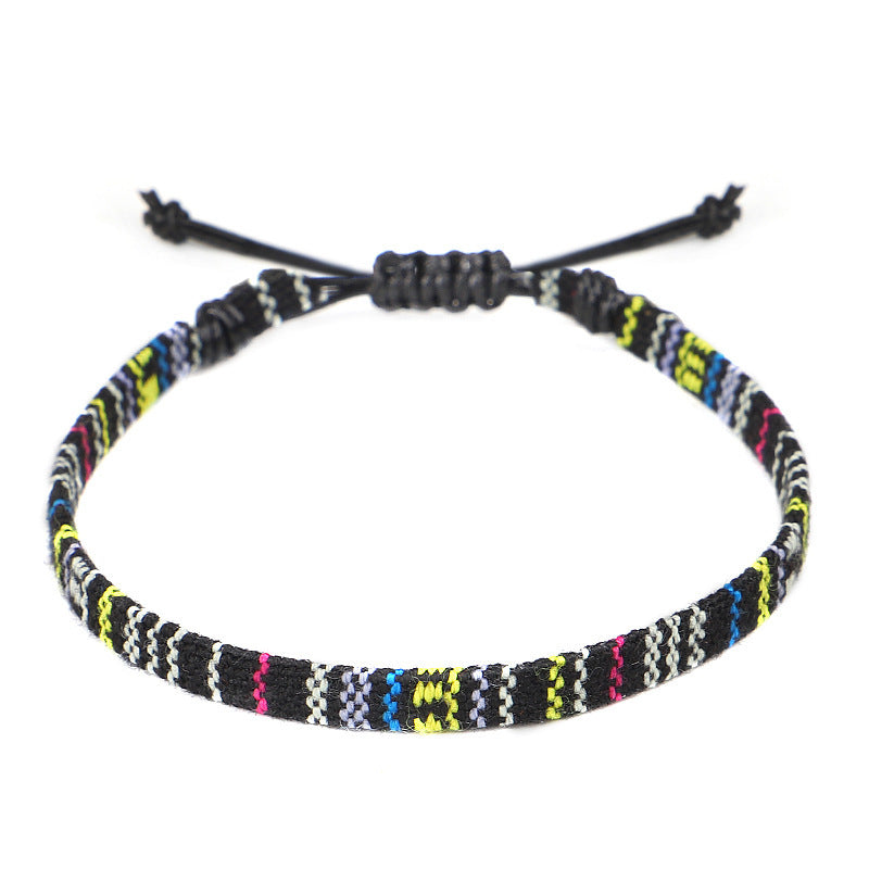 Hand-Woven Rainbow Anklet – Boho Bliss for Your Ankles! | Marvis