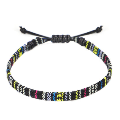 Hand-Woven Rainbow Anklet – Boho Bliss for Your Ankles! | Marvis