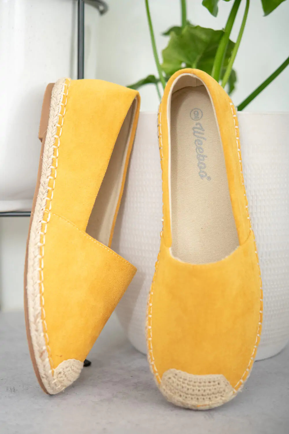 Sunny Vibes: Casual Yellow Espadrille Shoes | Marvis - Marvis