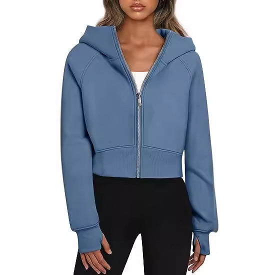 Sporty & Cozy: Zippered Hooded Fleece Sweatshirt | Marvis - Marvis