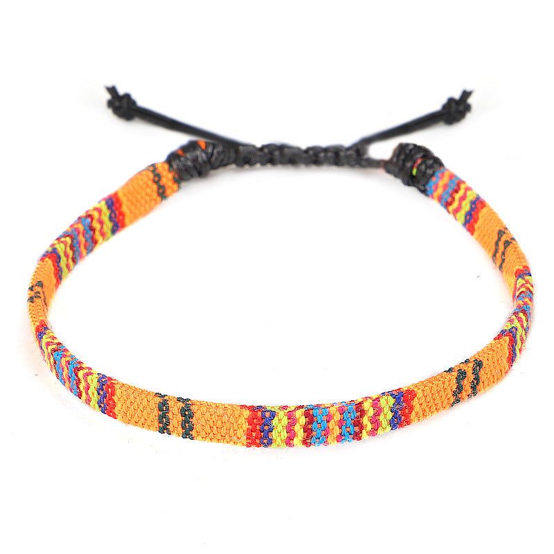 Hand-Woven Rainbow Anklet – Boho Bliss for Your Ankles! | Marvis