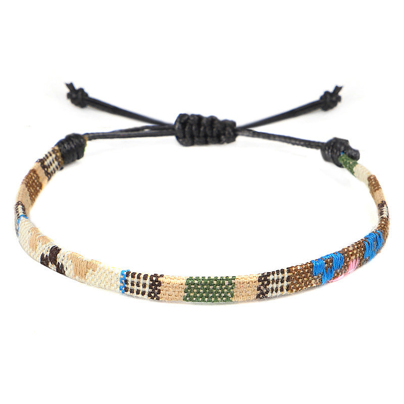 Hand-Woven Rainbow Anklet – Boho Bliss for Your Ankles! | Marvis