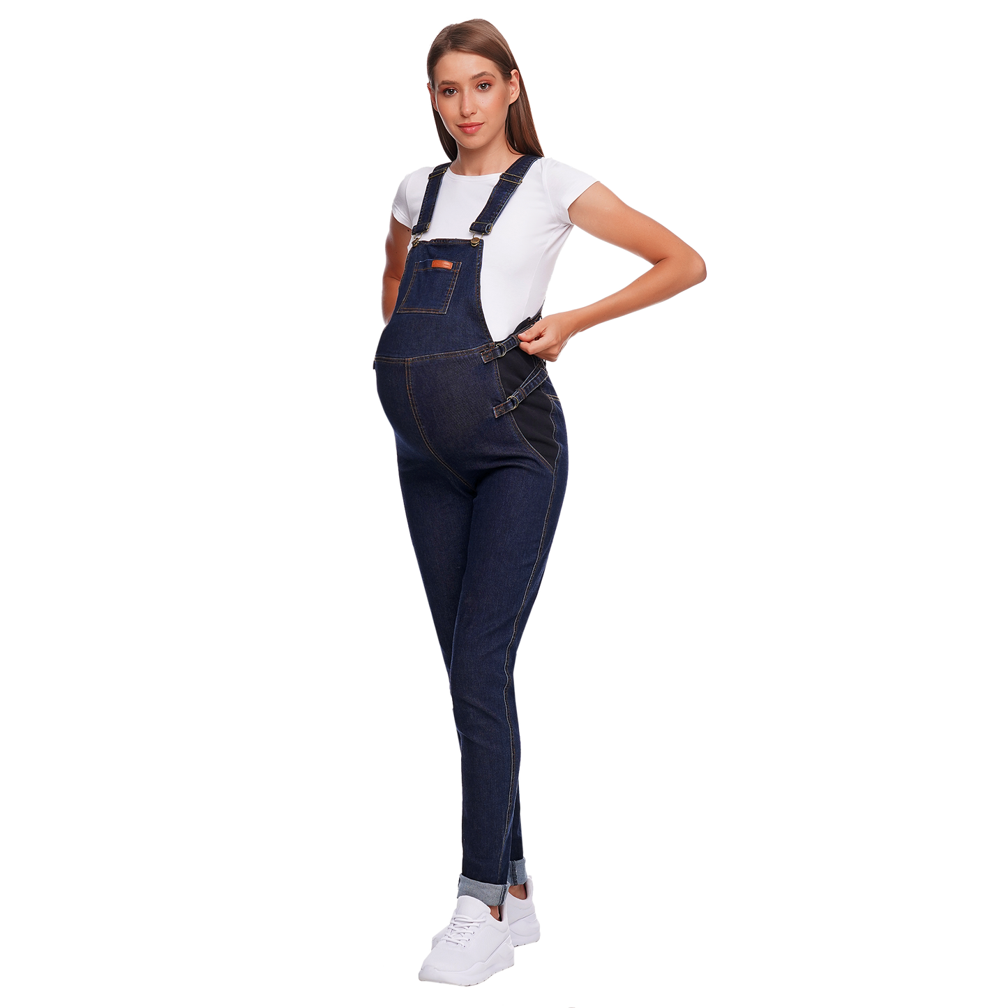 Comfort & Support: Long Maternity Overalls with Belly Support | Marvis - Marvis