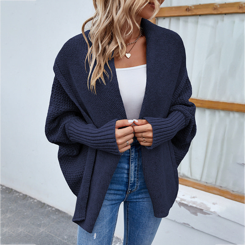 Cozy Up in Style: Loose Knit Bat Sleeve Cardigan | Marvis - Marvis