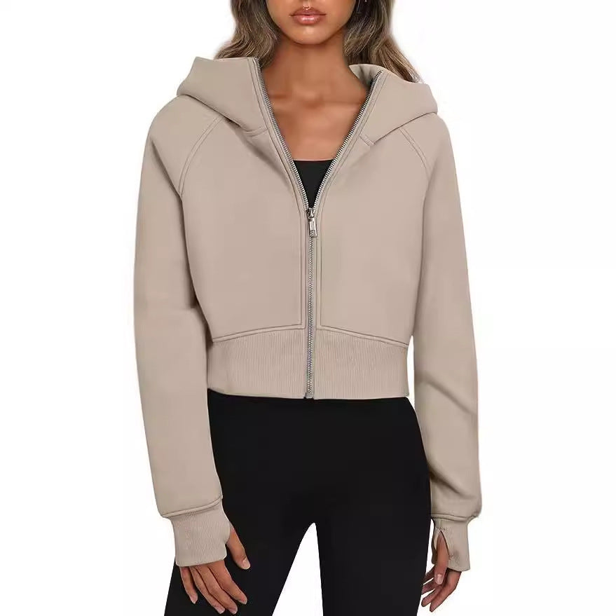 Sporty & Cozy: Zippered Hooded Fleece Sweatshirt | Marvis - Marvis