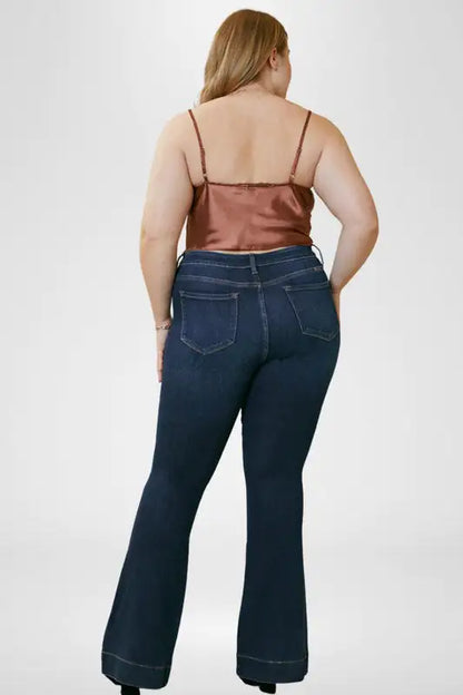 KanCan Plus High-Rise Flare Jeans: Retro Style & Comfort | Marvis - Marvis