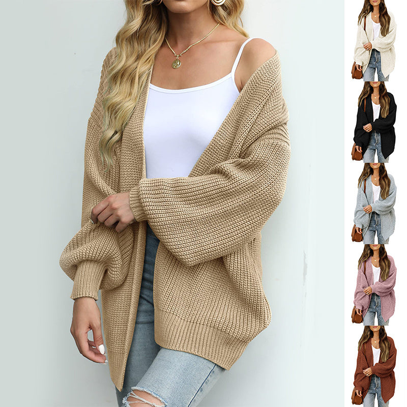 Cozy Up in Style: Lantern-Sleeved Sweater with Pockets | Marvis - Marvis