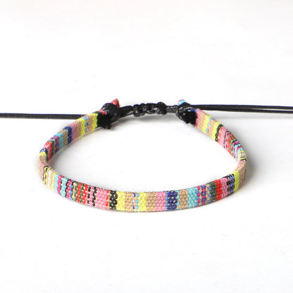 Hand-Woven Rainbow Anklet – Boho Bliss for Your Ankles! | Marvis