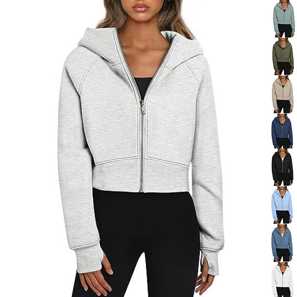 Sporty & Cozy: Zippered Hooded Fleece Sweatshirt | Marvis - Marvis