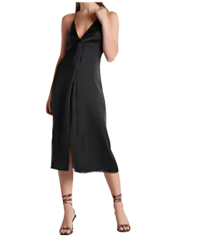 Elegant Satin Twist Front Slip Dress – Party Ready! | Marvis - Marvis