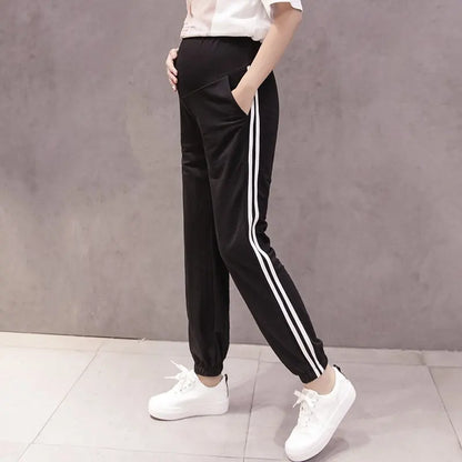 Stylish Maternity Side Stripe Leggings - Casual Comfort | Marvis - Marvis