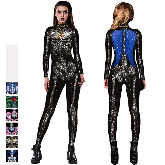 Get Spooky in Style with the Halloween Skull Jumpsuit | Marvis - Marvis