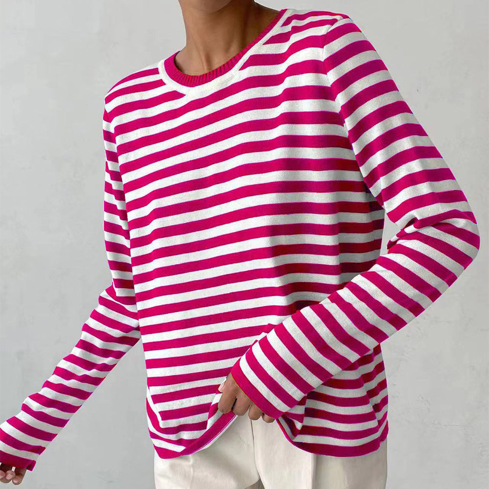 Snug & Striped Long-Sleeve Sweater - Cozy Up in Style! | Marvis - Marvis