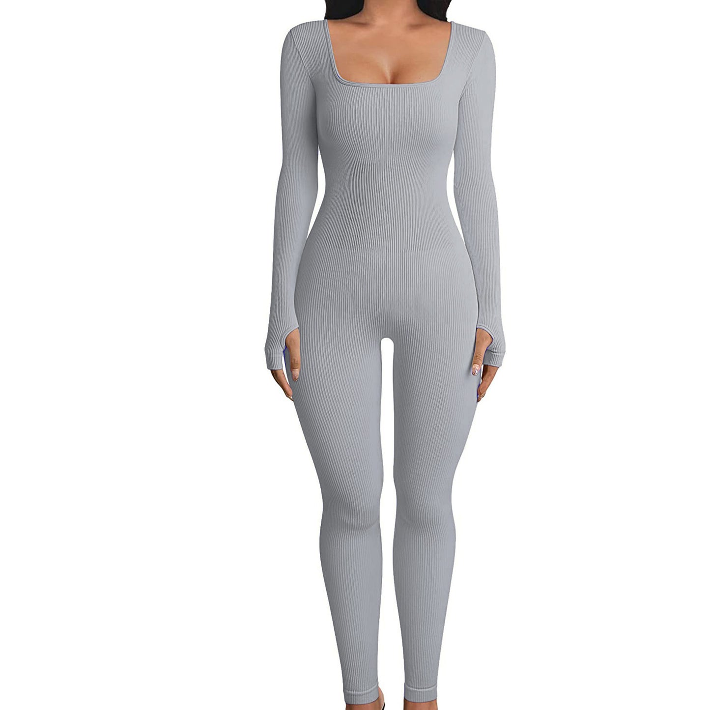 Power Up Your Workout: Long-Sleeve Fitness Jumpsuit | Marvis - Marvis