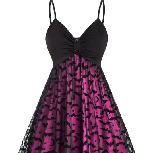 Bat Belt Halloween Party Dress: Unleash Your Inner Bat-itude! | Marvis - Marvis