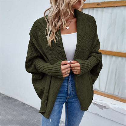 Cozy Up in Style: Loose Knit Bat Sleeve Cardigan | Marvis - Marvis