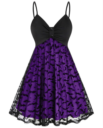 Bat Belt Halloween Party Dress: Unleash Your Inner Bat-itude! | Marvis - Marvis