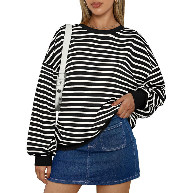 Oversized Striped Pullover – Effortless Cool & Comfy | Marvis - Marvis