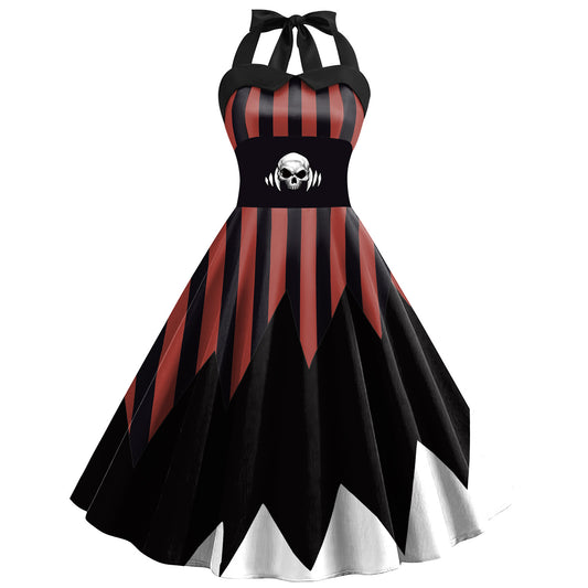 Spooky Chic: Ugly Girl Halloween Strap Dress – Be Bold! | Marvis - Marvis