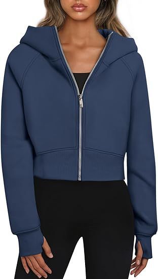 Sporty & Cozy: Zippered Hooded Fleece Sweatshirt | Marvis - Marvis