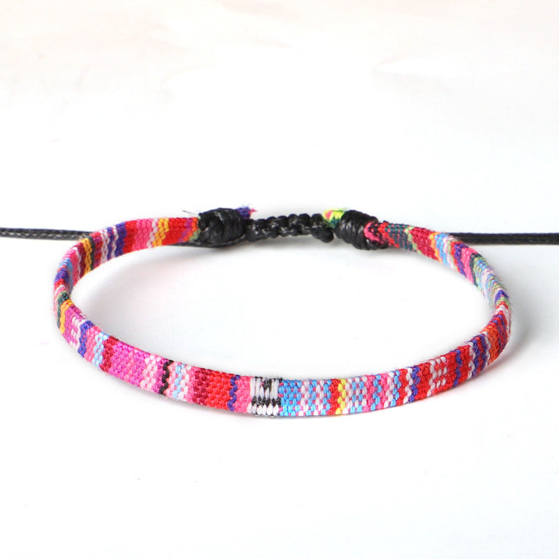 Hand-Woven Rainbow Anklet – Boho Bliss for Your Ankles! | Marvis