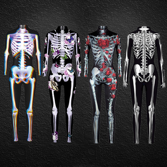 Spooktacular Skeleton Jumpsuit for Halloween Fun | Marvis - Marvis