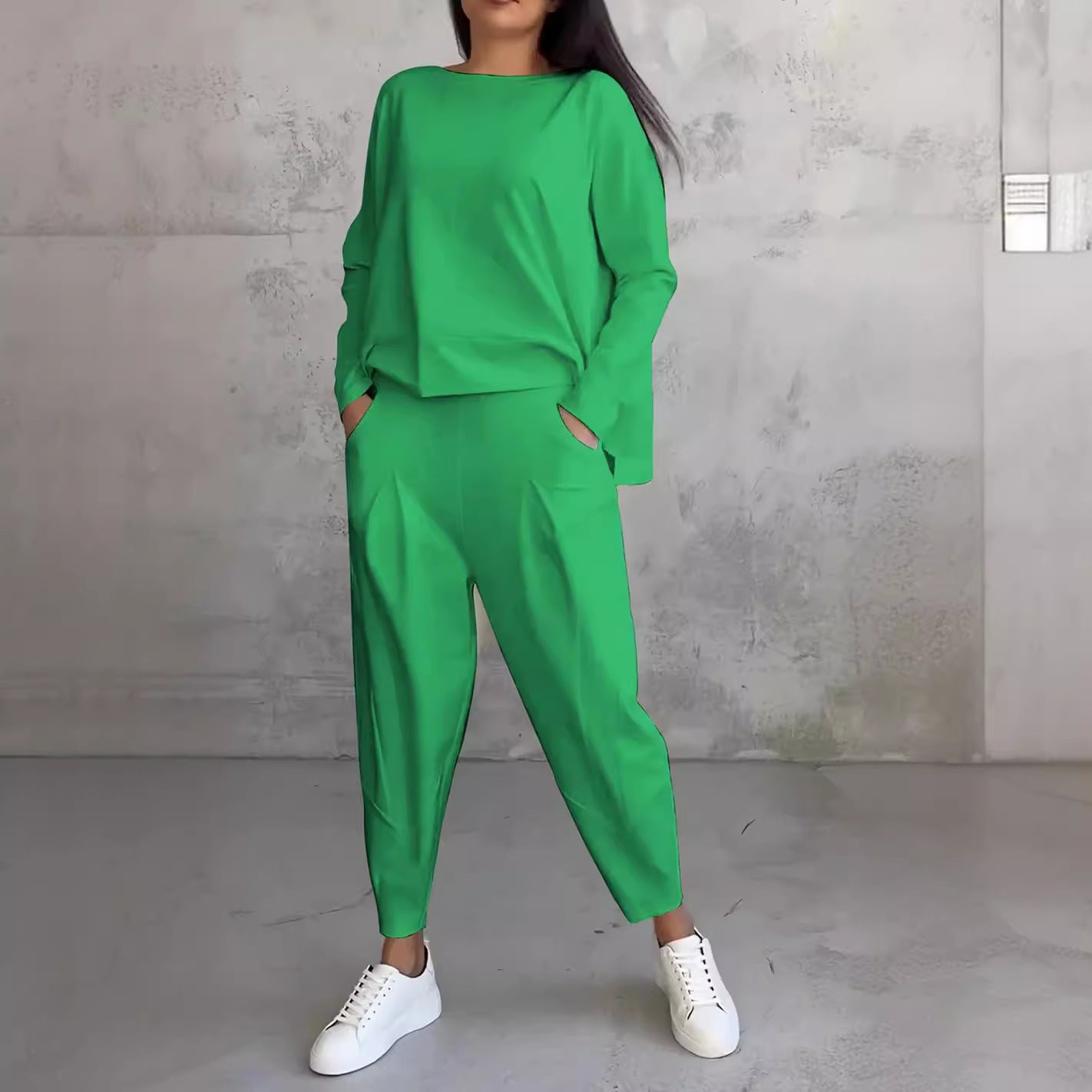 Irregular Design Sweater & Harem Pants Suit - Be Bold, Be You! | Marvis - Marvis