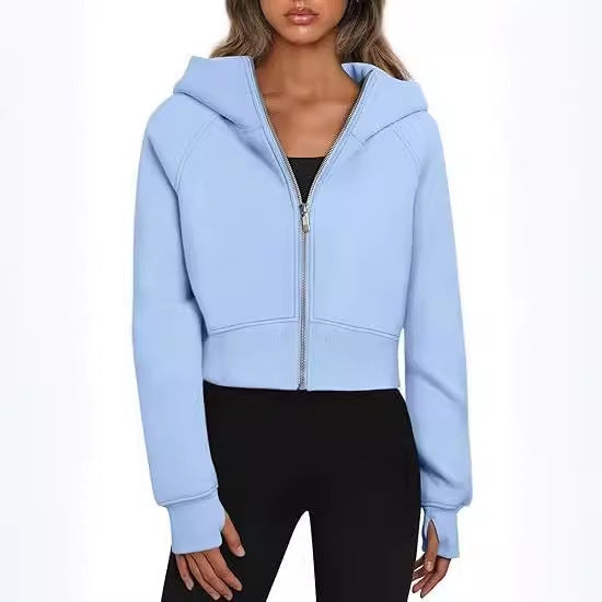 Sporty & Cozy: Zippered Hooded Fleece Sweatshirt | Marvis - Marvis