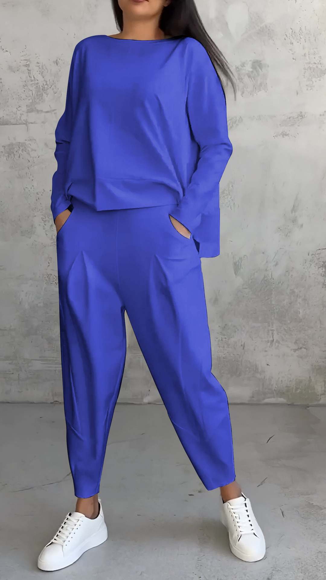 Irregular Design Sweater & Harem Pants Suit - Be Bold, Be You! | Marvis - Marvis