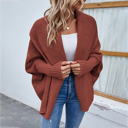 Cozy Up in Style: Loose Knit Bat Sleeve Cardigan | Marvis - Marvis