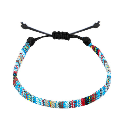 Hand-Woven Rainbow Anklet – Boho Bliss for Your Ankles! | Marvis