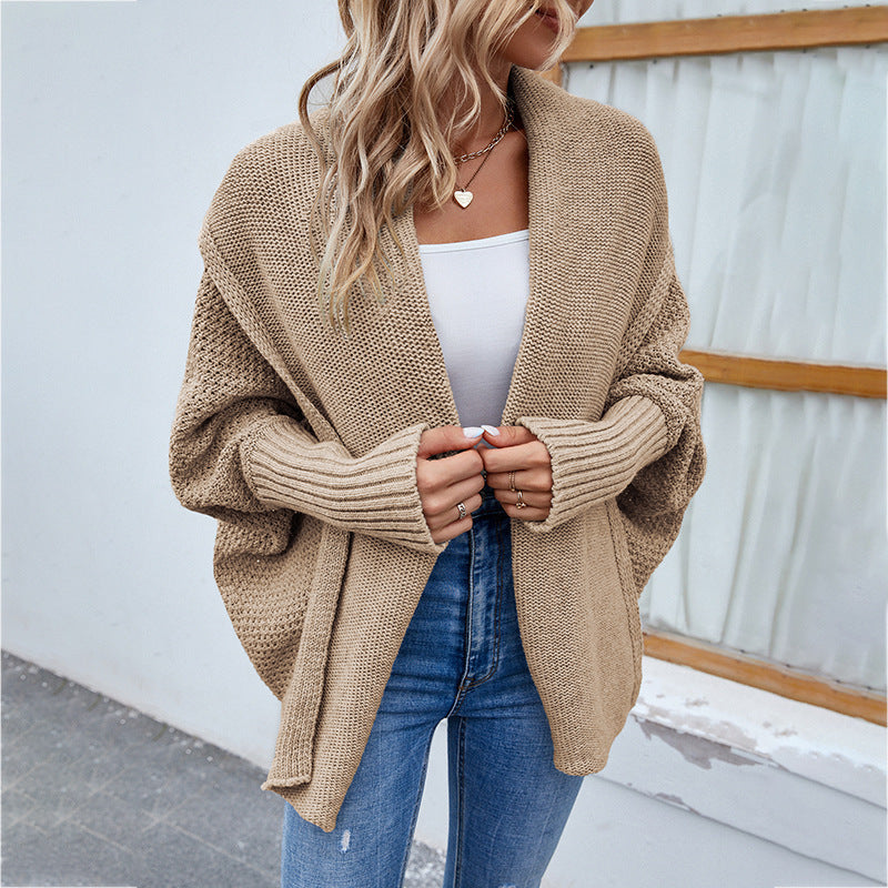 Cozy Up in Style: Loose Knit Bat Sleeve Cardigan | Marvis - Marvis