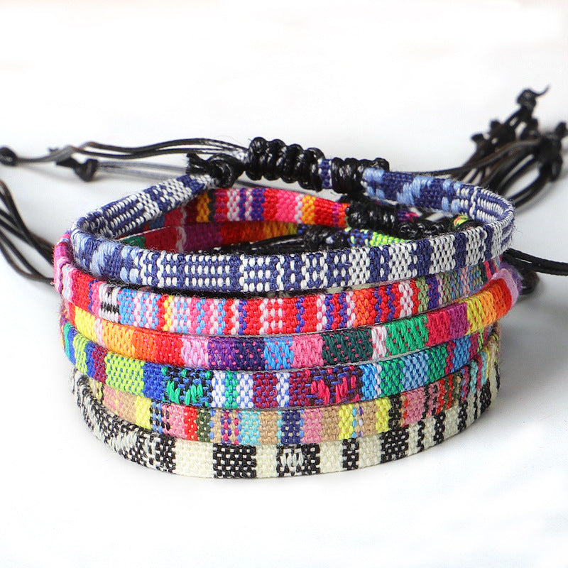 Hand-Woven Rainbow Anklet – Boho Bliss for Your Ankles! | Marvis