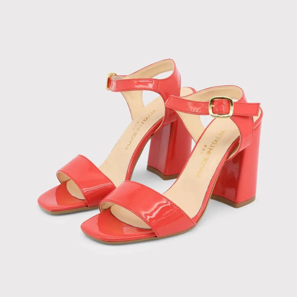 Sleek & Shiny: Patent Leather High Heel Sandals | Marvis - Marvis