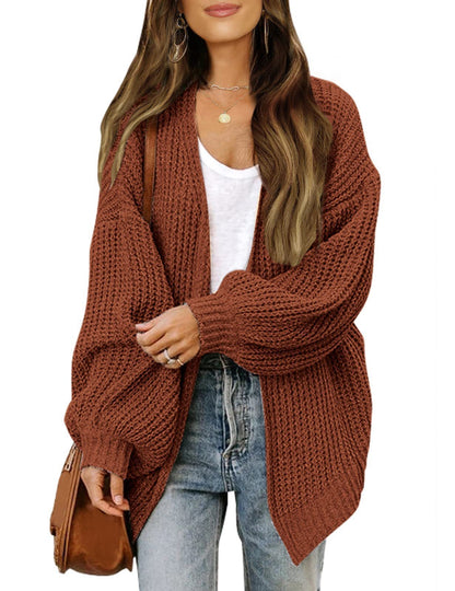 Cozy Up in Style: Lantern-Sleeved Sweater with Pockets | Marvis - Marvis