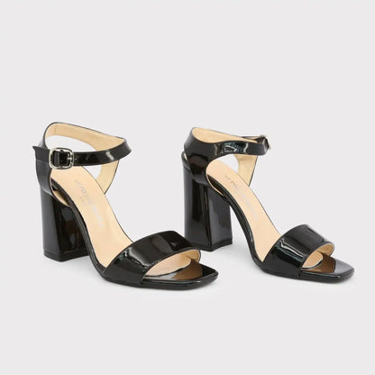 Sleek & Shiny: Patent Leather High Heel Sandals | Marvis - Marvis