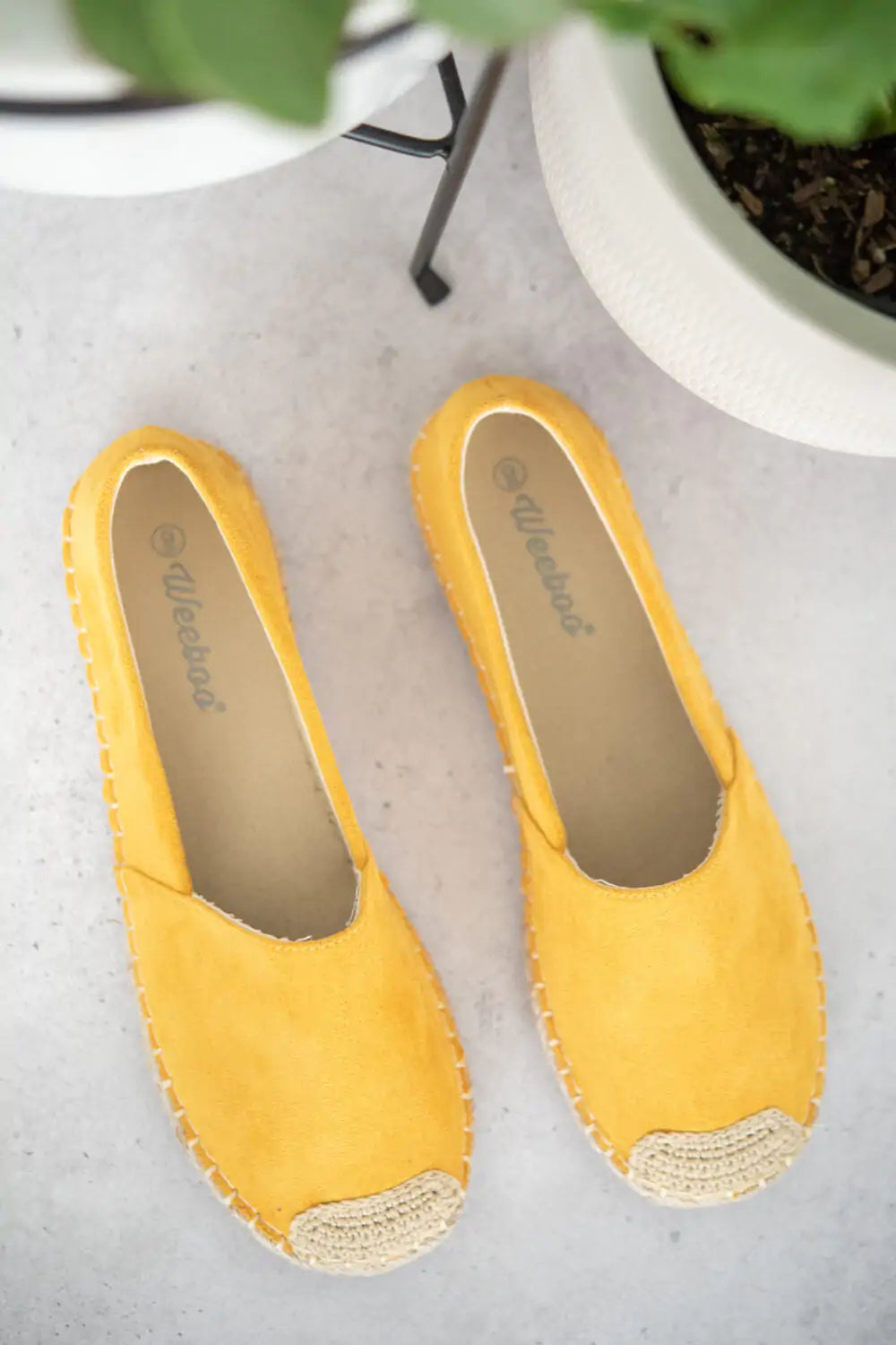 Sunny Vibes: Casual Yellow Espadrille Shoes | Marvis - Marvis