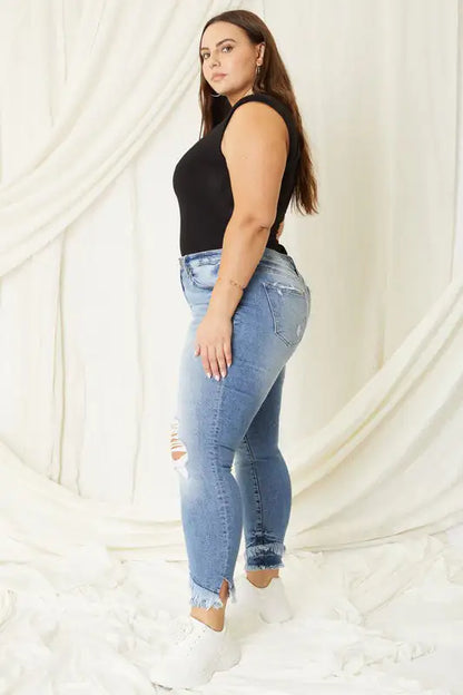 Flatter Your Curves with Mid-Rise Ankle Skinny Jeans | Marvis - Marvis