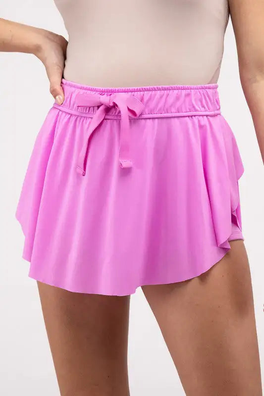 Game, Set, Match! Zenana Ruffle Hem Tennis Skirt with Pockets | Marvis - Marvis