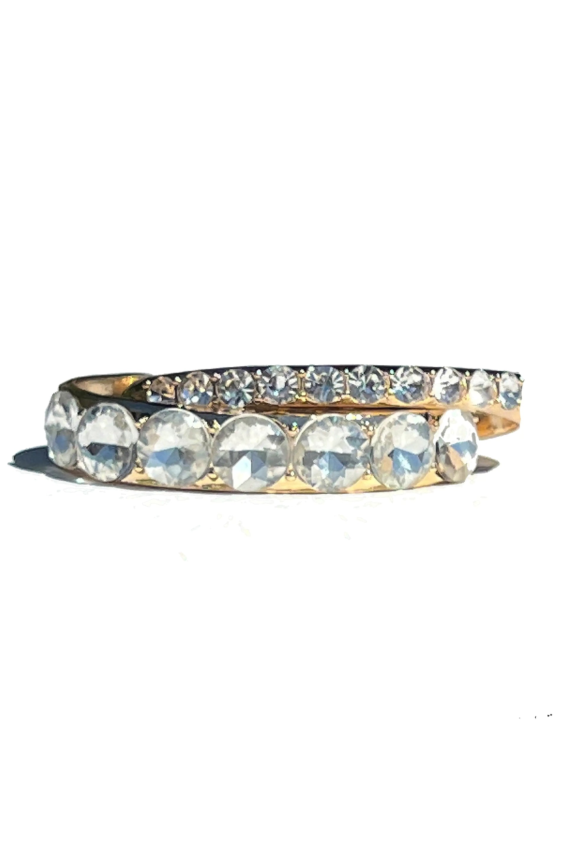 Sparkle & Shine: Crystal Glass Dual Cuff Bracelet Set | Marvis - Marvis