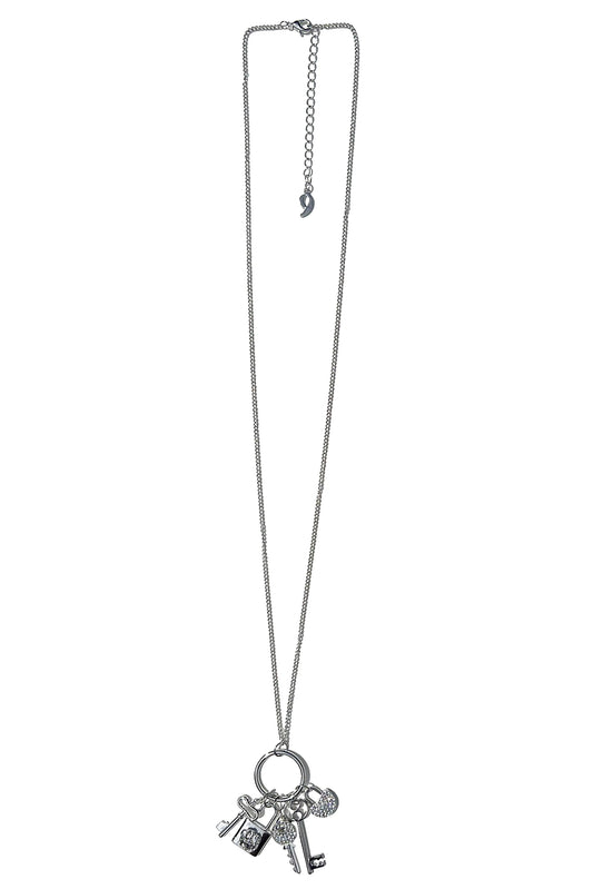 Unlock Your Style: Lock and Key Long Charm Necklace | Marvis - Marvis