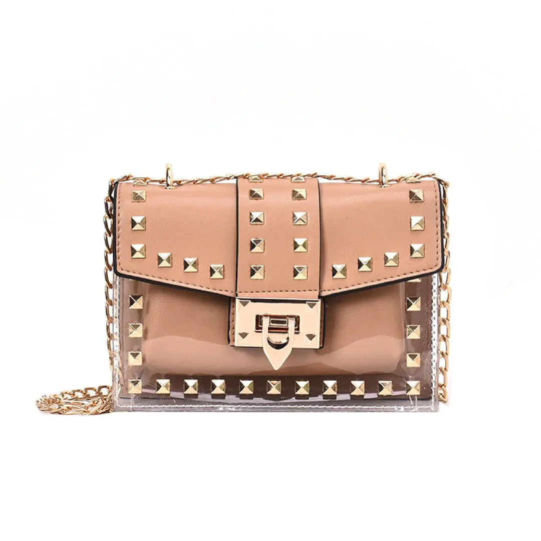 Clear Elegance: Betty Shoulder Bag in Rose | Marvis - Marvis