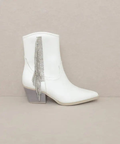 Shine & Strut—Rhinestone Fringe Boots That Steal the Show! | Marvis - Marvis