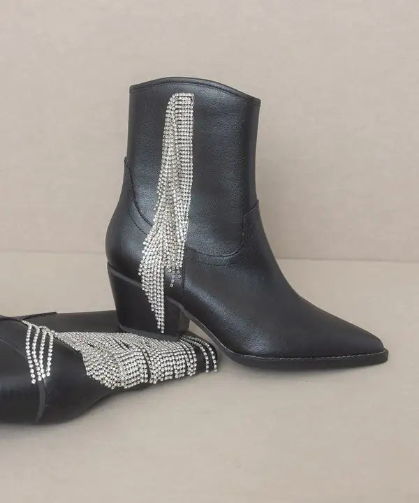 Shine & Strut—Rhinestone Fringe Boots That Steal the Show! | Marvis - Marvis