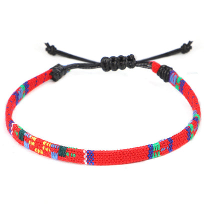 Hand-Woven Rainbow Anklet – Boho Bliss for Your Ankles! | Marvis