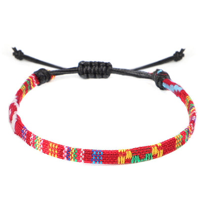 Hand-Woven Rainbow Anklet – Boho Bliss for Your Ankles! | Marvis