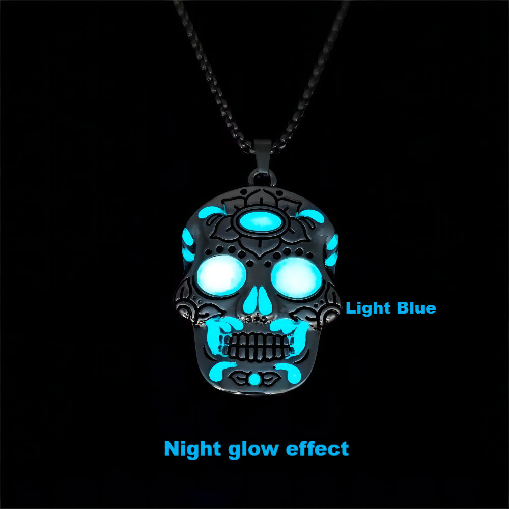 Glow in Style: Halloween Luminous Skull Necklace | Marvis - Marvis