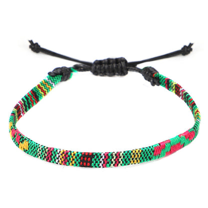 Hand-Woven Rainbow Anklet – Boho Bliss for Your Ankles! | Marvis