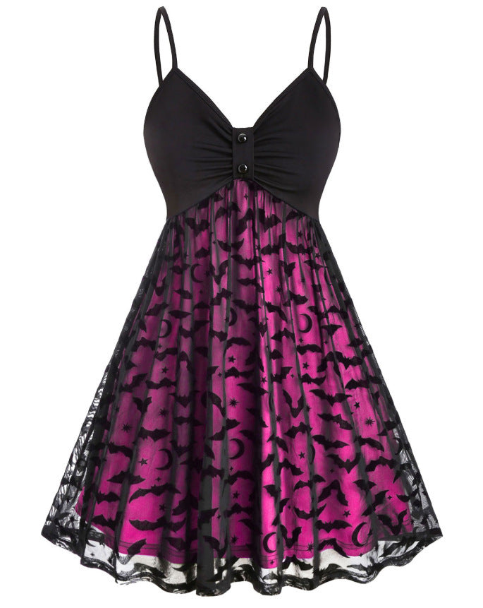 Bat Belt Halloween Party Dress: Unleash Your Inner Bat-itude! | Marvis - Marvis